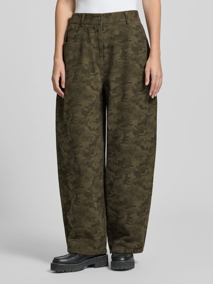 Neo Noir Jeans mit Camouflage-Muster Modell 'Haven' Khaki 4