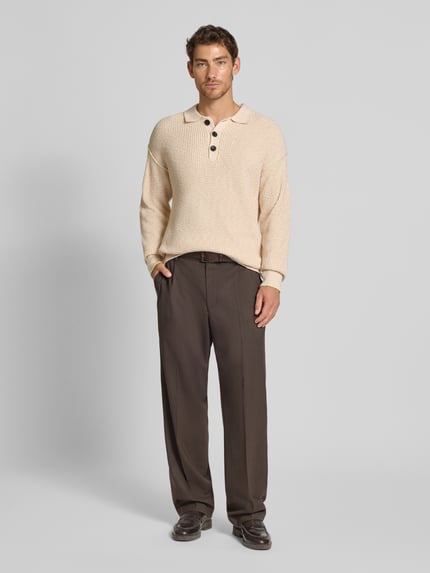 Scotch & Soda Strickpullover mit Leinen-Anteil Offwhite 1