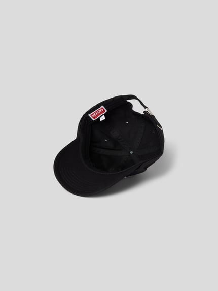 Kenzo Baseballpet met labelstitching Zwart - 3