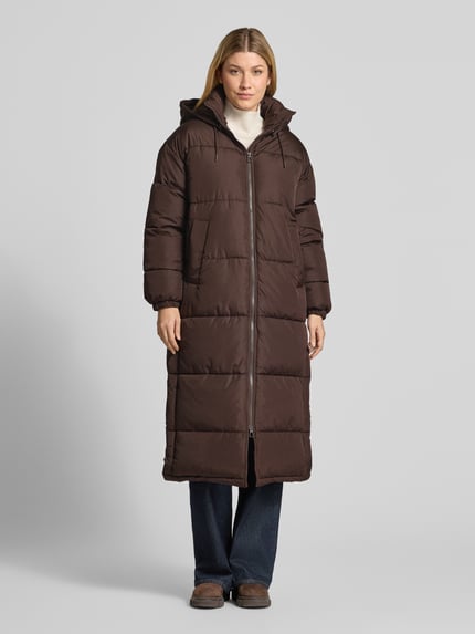 VERO MODA Mantel mit Zweiwege Reißverschluss Modell 'VMKLEA' Schoko 4