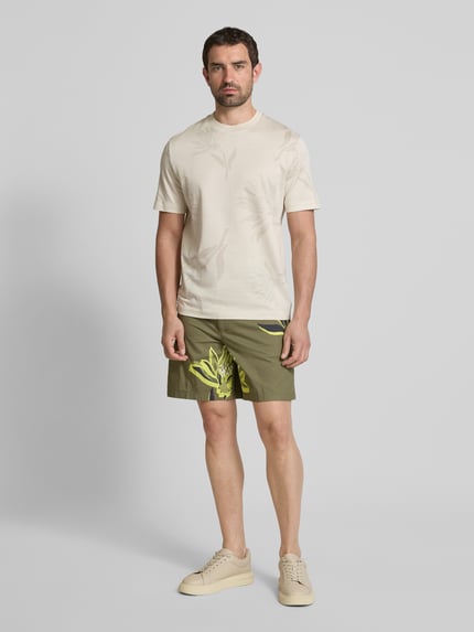 BOSS Regular Fit Bermudas mit Eingrifftaschen Modell 'Karlos' Gruen 1