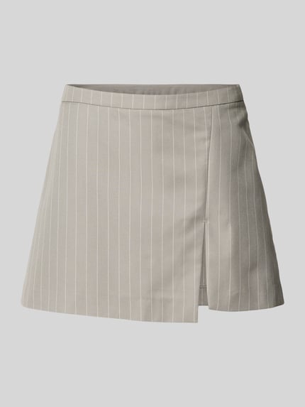Weekday Minirok met streepmotief, model 'Mel' Taupe - 2