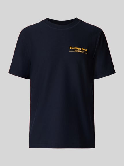 Tommy Hilfiger Regular Fit T-Shirt aus reiner Baumwolle Marine 2