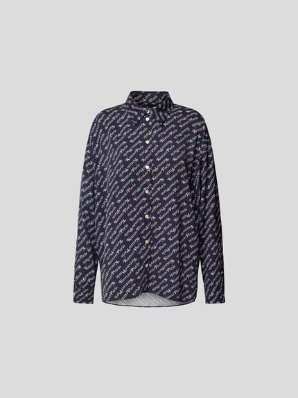 Kenzo overhemdblouse met knoopsluiting Donkerblauw - 2