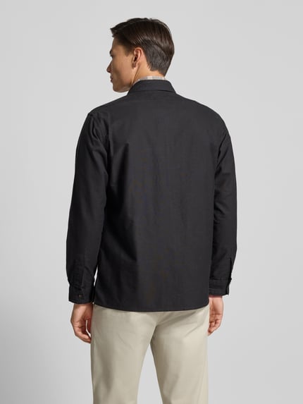 Polo Ralph Lauren Slim Fit Hemdjacke mit Kentkragen Black 5