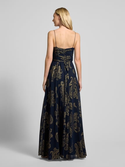 Lauren Ralph Lauren Abendkleid mit Herz-Ausschnitt Modell 'JACINDRA' Dunkelblau 5