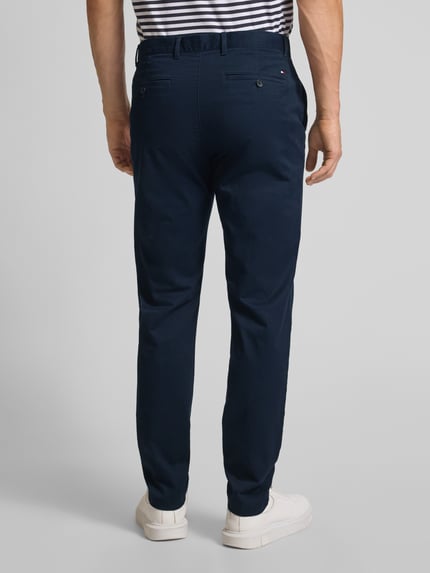 Tommy Hilfiger Spodnie o kroju relaxed fit z mieszanki bawełny Granatowy 5