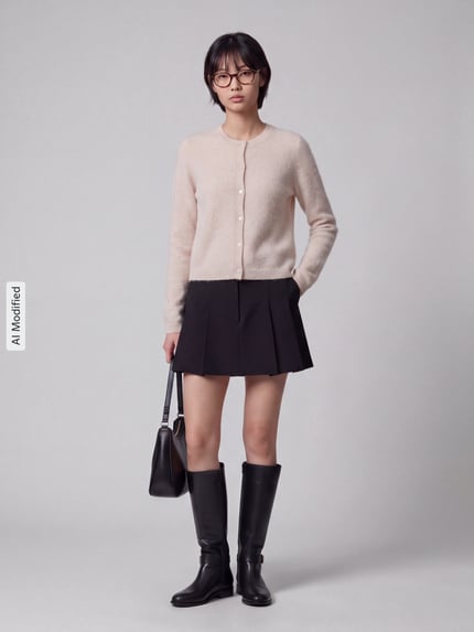 Weekend Max Mara kardigan rozpinany o kroju regular fit z mieszanka żywej wełny i kaszmiru model 'ESPOSTO' Złamany biały 1