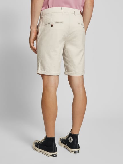 JACK & JONES Regular Fit Shorts mit Strukturmuster Modell 'FURY' Hellgrau 5