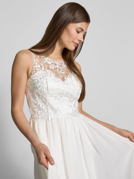 Laona Bruidsjurk met kant Offwhite - 3