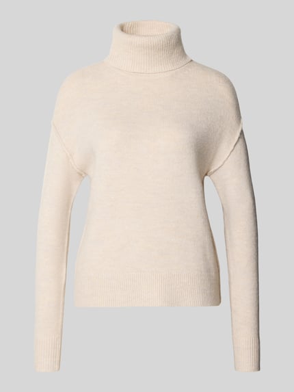 Christian Berg Woman Regular Fit Turtleneck mit Rollkragenstruktur Modell 'K-Fey 2' Beige 1