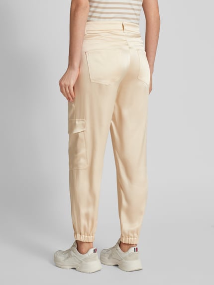 CAMBIO Slim Fit Cargohose mit Ziernähten Modell 'KARO' Sand 5