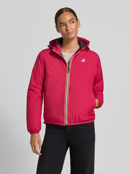 K-WAY Regular Fit Jacke mit Logo-Print Modell 'CLAUDETTE' Fuchsia 4
