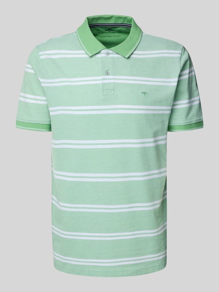 Fynch-Hatton Regular Fit Poloshirt mit Logo-Stitching Hellgruen 2
