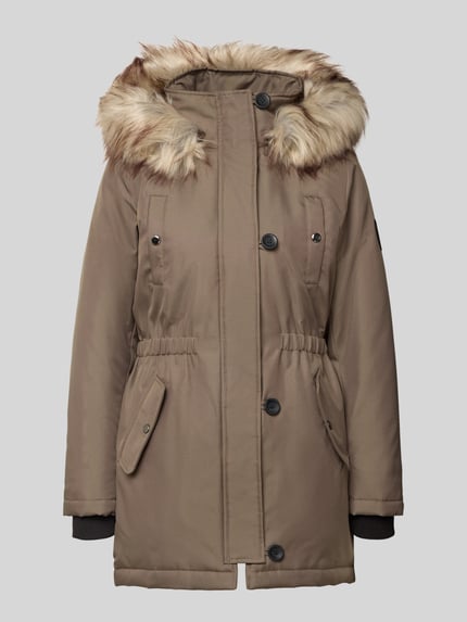 ONLY Shaped Fit Parka mit Label Patch Modell 'IRIS' Oliv 2