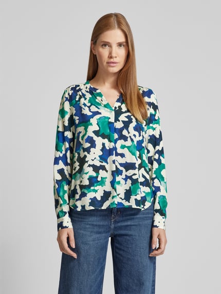 Smith and Soul Blusenshirt mit V-Ausschnitt Marine 4