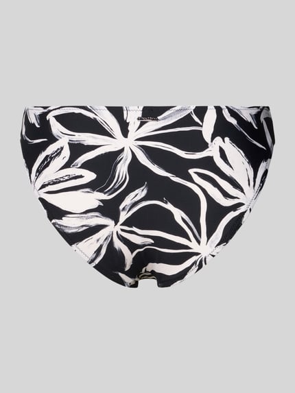 Produktfoto, Bikini Slip mit floralem Muster van Marc O'Polo, dames bikinibroekje met all-over bloemenmotief, labelapplicatie van metaal