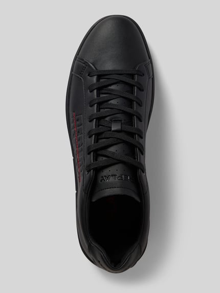 Produktfoto, Sneaker mit Label-Stitching Modell 'POLYS' von Replay in Schwarz mit abgerundete Spitze, Schnürung, Absatzhöhe 3 cm, Schafthöhe 6 cm, Schaftweite 7 cm