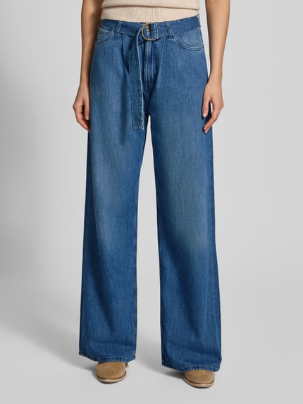 Mustang Jeansy z 5 kieszeniami o kroju loose fit model „Luise” Ciemnoniebieski 4