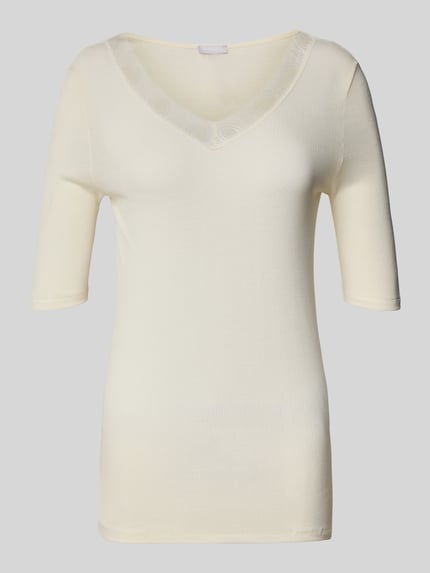 HANRO Shirt met 1/2-mouwen Offwhite - 1