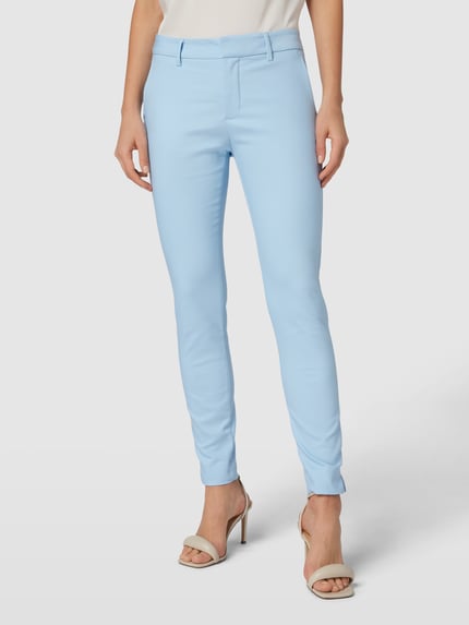 MOS MOSH Stoffhose in unifarbenem Design Modell 'Abbey Night' Hellblau 4