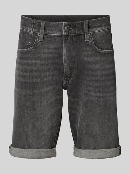 Produktfoto, Jeansshorts mit Eingrifftaschen Modell 'Mosa Short' von G-Star Raw, Mischung bawełny, z dodatkiem streczu, krój regular fit, wpuszczane kieszenie, brzeg, szerokość w rozmiarze 32: 43 cm, długość wewnętrzna nogawki w rozmiarze 32: 25 cm
