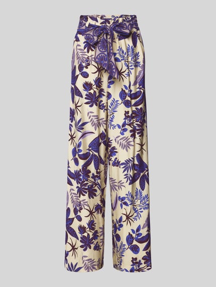 straight fit stoffen broek van viscosemix model 'Vicky' Shop The Look MANNEQUINE