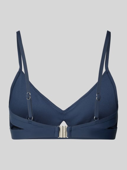 Productfoto, Bikini-Oberteil met verstelbare bandjes van Seafolly in donkerblauw materiaalmix met stretch, nauwsluitend model
