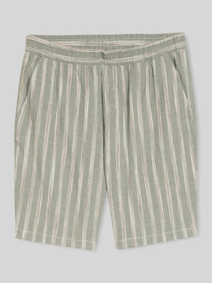 Tom Tailor Denim Regular Fit Shorts aus Baumwoll-Leinen-Mix Oliv 2