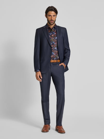 OLYMP SIGNATURE Slim Fit Business-Hemd mit Kentkragen Modell 'Savio' Marine 1
