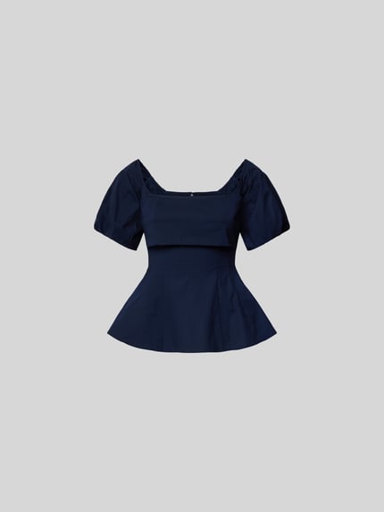 Staud Bluse mit Reißverschluss Marine 2