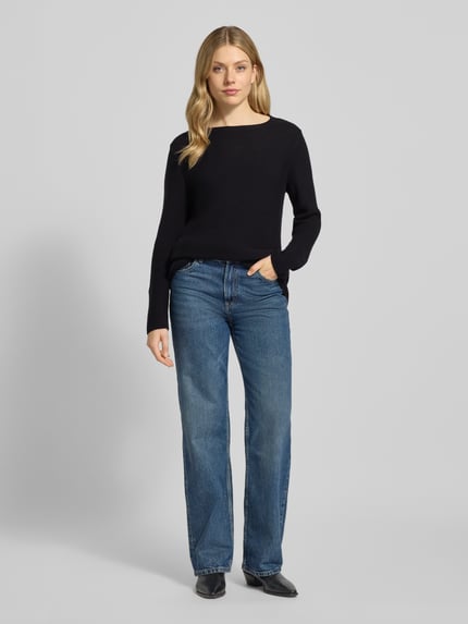 Marc O'Polo Regular Fit Strickpullover aus reiner Baumwolle Black 1