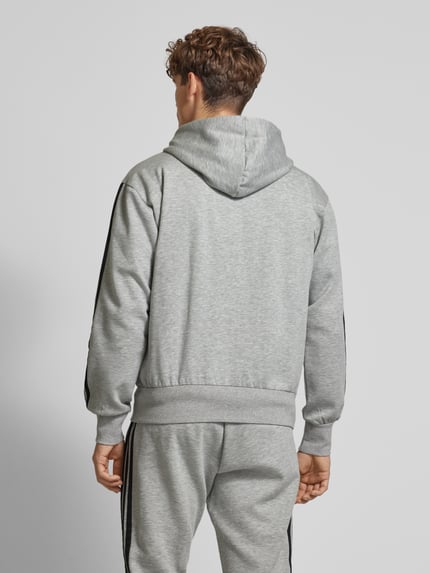 adidas Sportswear Sweatjacke mit Viskose-Anteil und Logo-Stitching Hellgrau 5