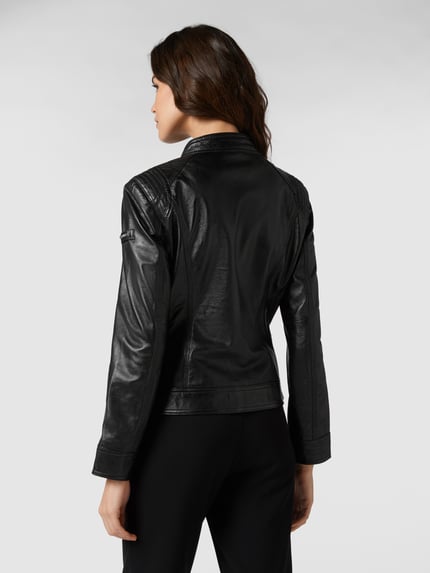 Cabrini Lederjacke im Biker-Look Black 5