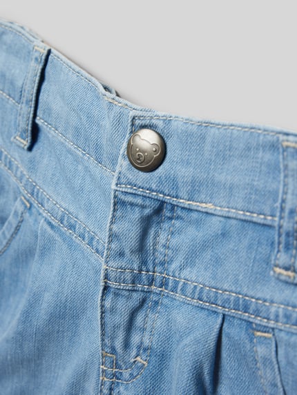 Steiff Regular Fit Jeansshorts mit Eingrifftaschen Blau 2