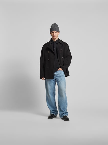 Filippa K Lange jas met knoopsluiting Black - 1