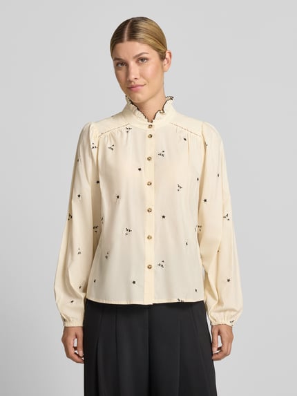 LOLLYS LAUNDRY Blouse van puur katoen model 'Alessandra' Offwhite - 4