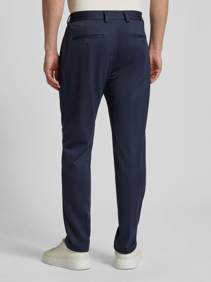 s.Oliver BLACK LABEL Spodnie sportowe o kroju slim fit z dżerseju ze streczem model ‘O JOGG’ Granatowy 5