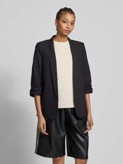 PIECES Regular Fit Longblazer mit Viskose-Anteil Modell 'BOSELLA' Black 4