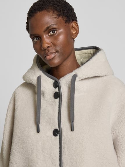 OAKWOOD Teddyjacke mit Kapuze Modell 'SEOUL' Beige 3