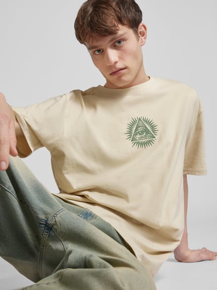 Mister Tee Oversized T-Shirt mit Motiv-Print Sand 3