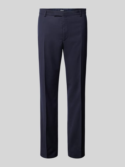 JOOP! COLLECTION Spodnie od garnituru męskie JOOP! Collection;Mieszanka bawełny i elastanu;Krój slim fit;Model ‘Blayr’;Jednolity kolor;Kanty;Szerokość w pasie w rozmiarze 50: 43 cm;Długość wewnętrzna nogawki w rozmiarze 50: 80 cm Ciemnoniebieski 2