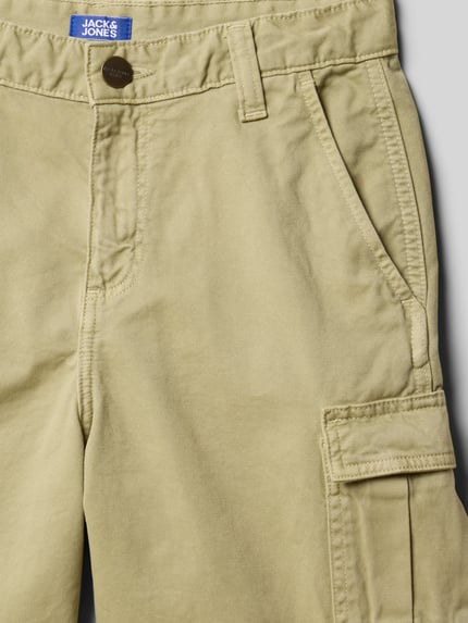 JACK & JONES Szorty cargo o kroju regular fit z wpuszczanymi kieszeniami model ‘KARL’ Camel 2