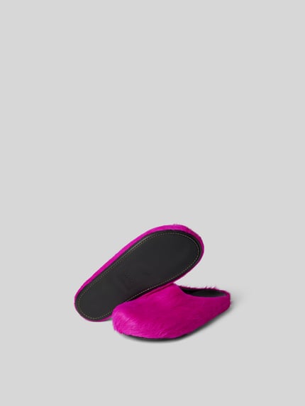Marni Huisschoen met imitatiebont Roze - 5