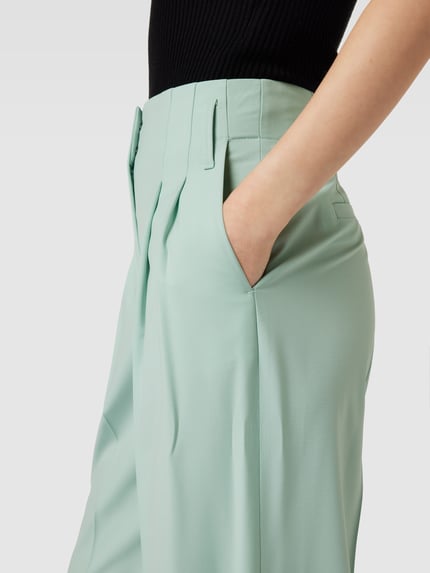 windsor. Broek van scheerwolmix Mintgroen - 3