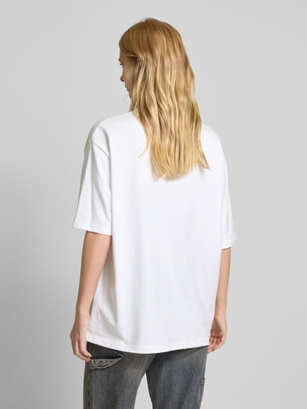 LOVE SCARS T-Shirt mit Strasssteinbesatz Weiss 5