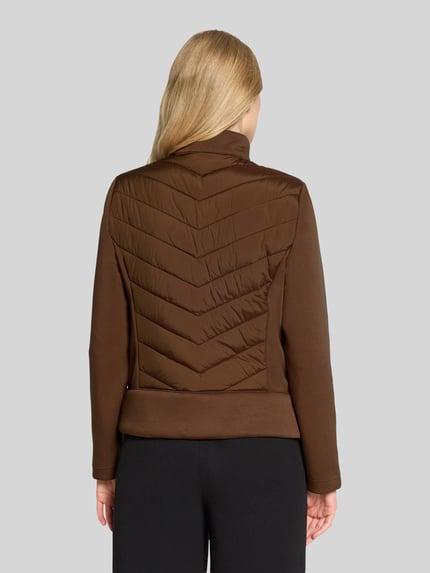 Betty Barclay Steppjacke mit Zweiwege Reißverschluss Cognac 5