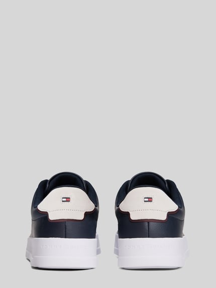 Tommy Hilfiger Sneaker aus Leder-Mix mit Label-Details Dunkelblau 4