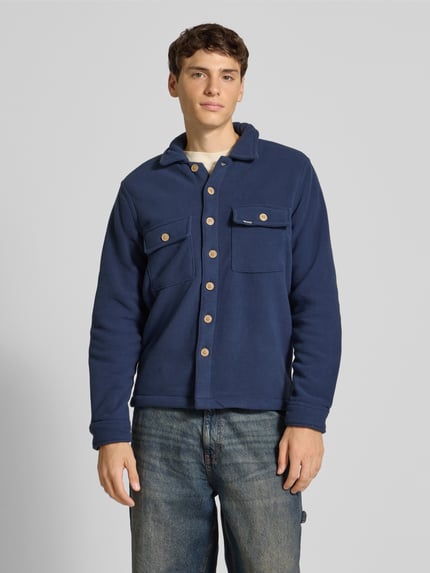 Blend Regular fit vrijetijdsoverhemd met kentkraag, model 'BAKI' Marineblauw - 4
