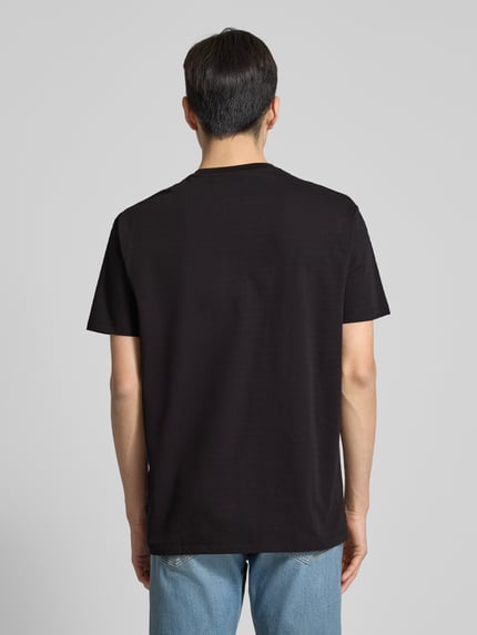 Armani Exchange T-shirt z detalem z logo Czarny 5